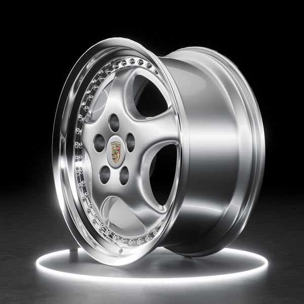 Porsche 911 (964) Old School Rims - Silver