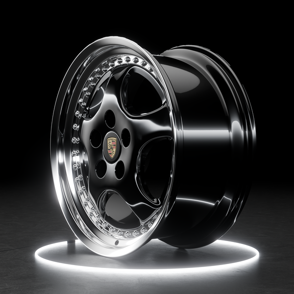 Porsche 911  (964) Old School Rims - Black