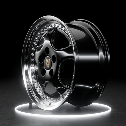 Porsche 911  (964) Old School Rims - Black