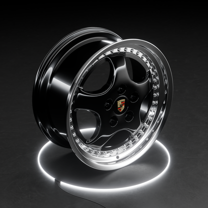 Porsche 911  (964) Old School Rims - Black