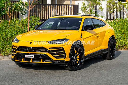 Yellow Lamborghini Urus Rental Los Angeles | Giallo Auge Super SUV | Marco Polo Motor Cars